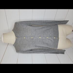 J Crew XS (?) Grey merino wool cardigan sweater